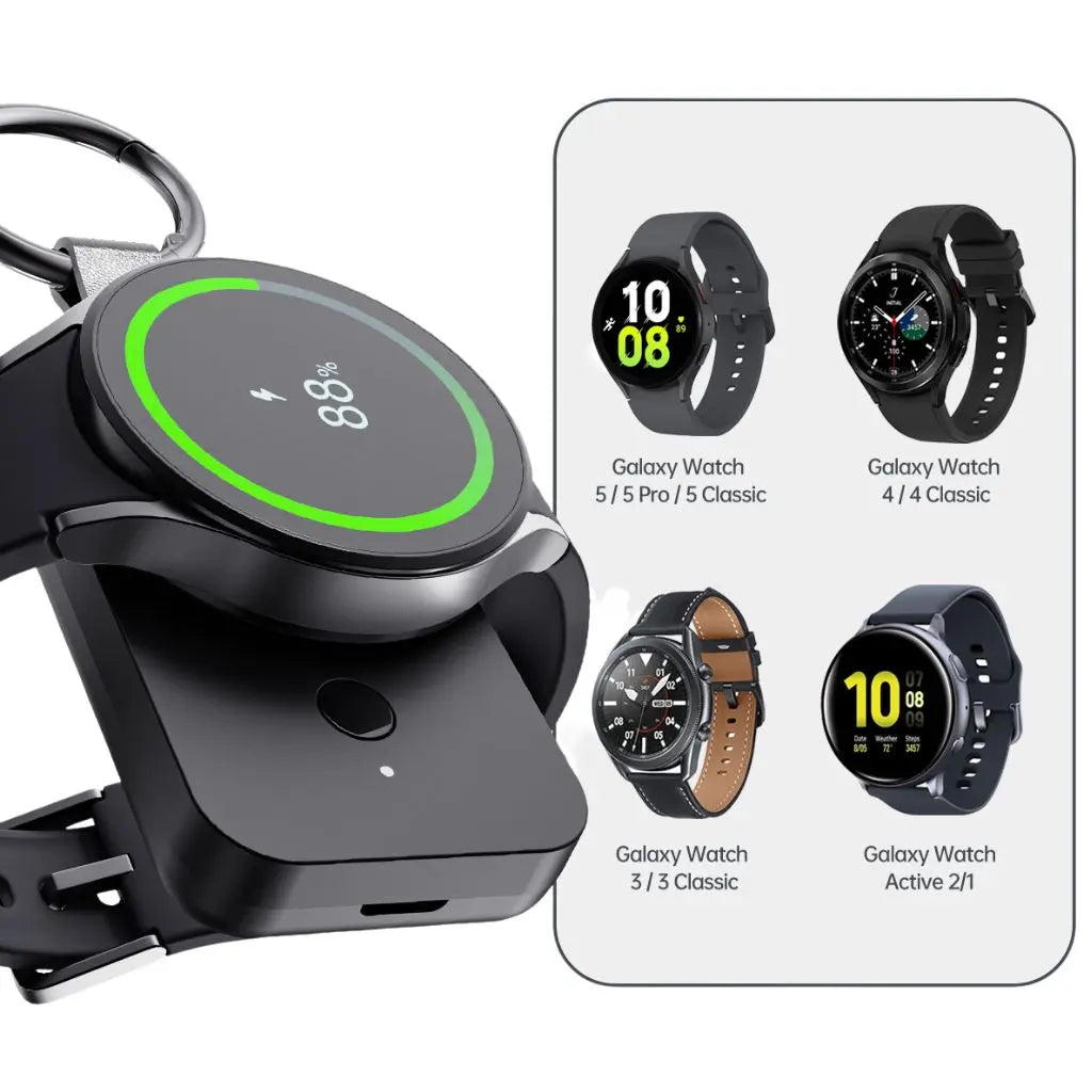 Tragbare Smartwatch Powerbank – Schlüsselanhänger Ladegerät für unterwegs