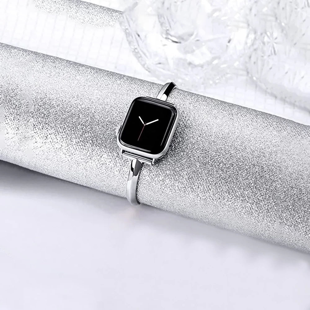 Slim Link Band – Luxuriöses Edelstahl-Armband für die Apple Watch für Damen