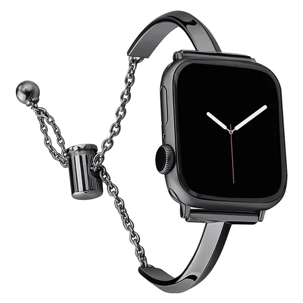 Slim Link Band – Luxuriöses Edelstahl-Armband für die Apple Watch für Damen