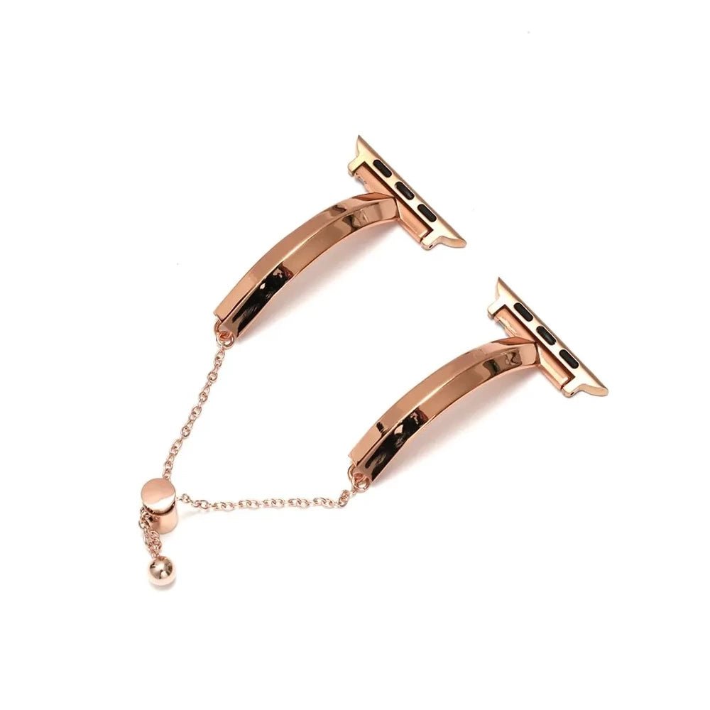 Slim Link Band – Luxuriöses Edelstahl-Armband für die Apple Watch für Damen