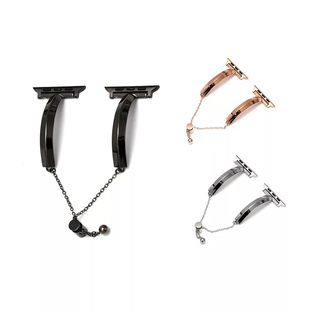 Slim Link Band – Luxuriöses Edelstahl-Armband für die Apple Watch für Damen