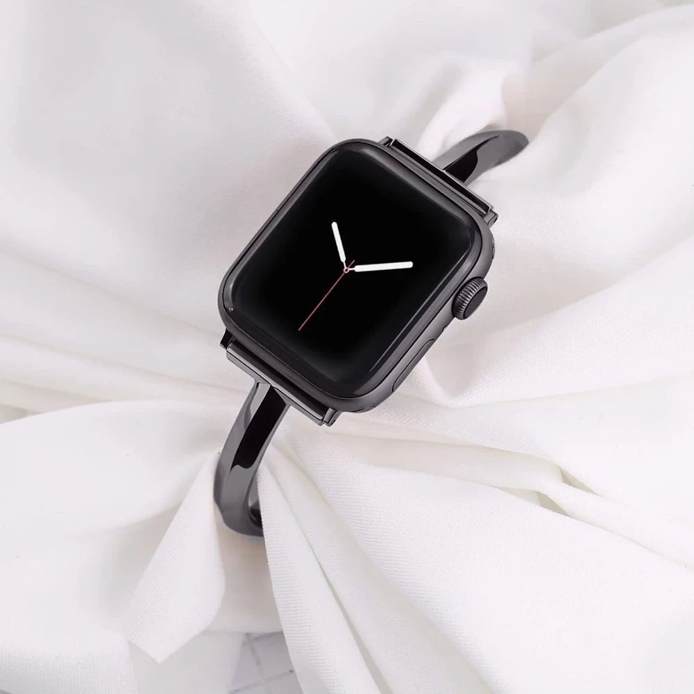 Slim Link Band – Luxuriöses Edelstahl-Armband für die Apple Watch für Damen