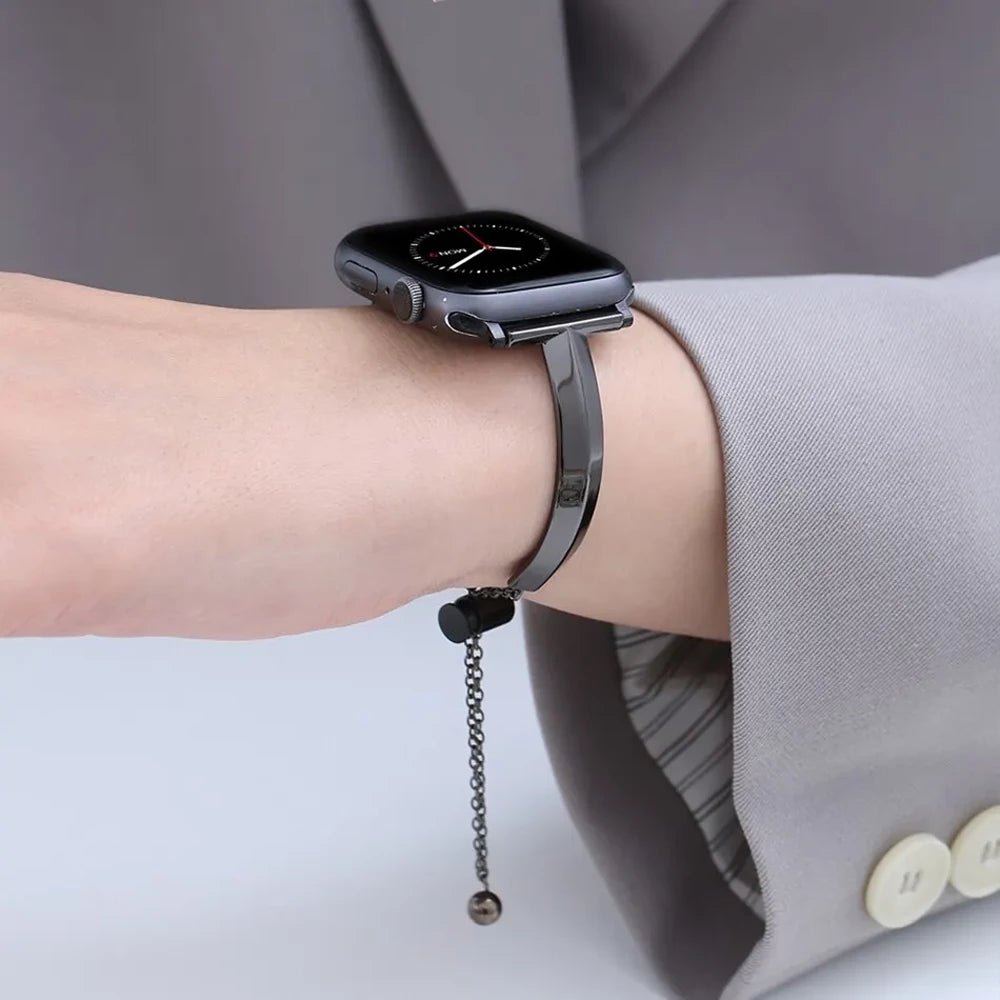 Slim Link Band – Luxuriöses Edelstahl-Armband für die Apple Watch für Damen