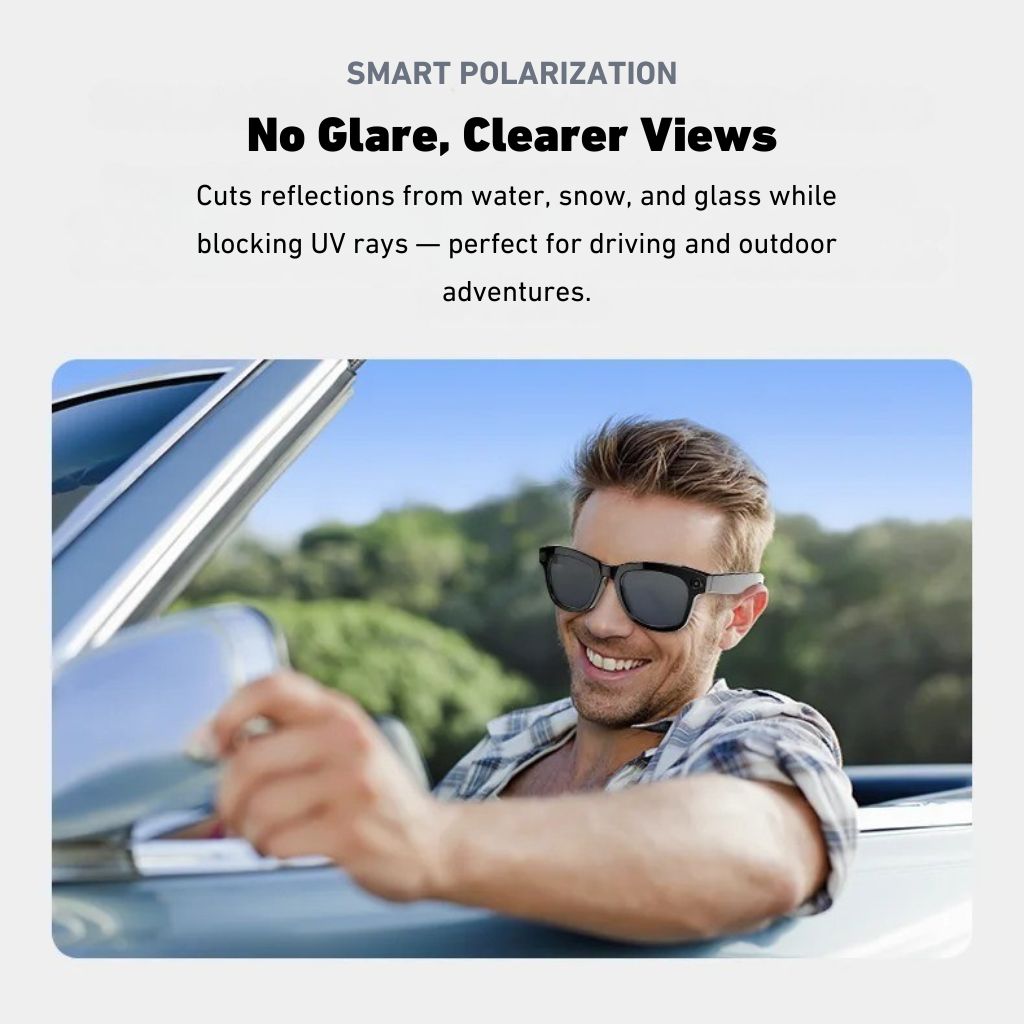 VisionX Smartglasses – Smarte Brille mit Kamera und Audio im stilvollen Design