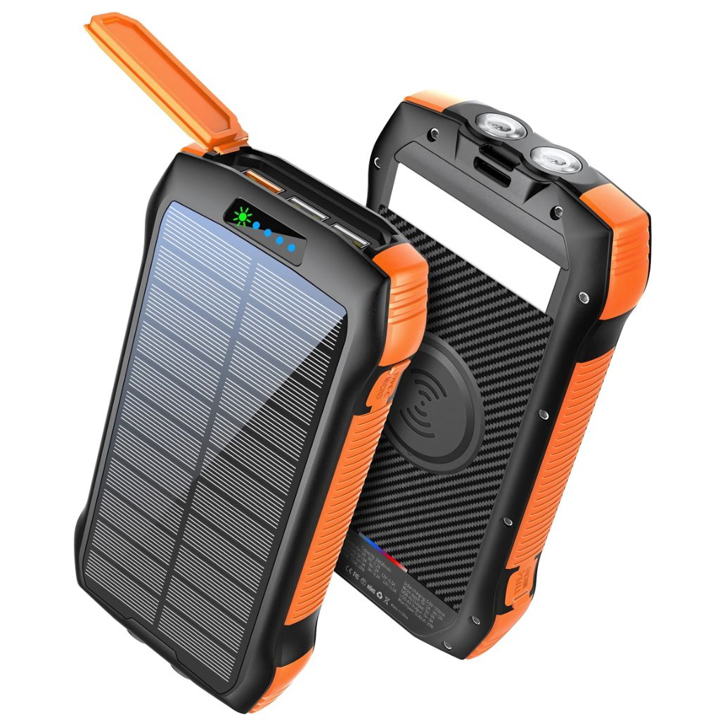 Solarenergie Powerbank – Tragbares Ladegerät mit hoher Kapazität
