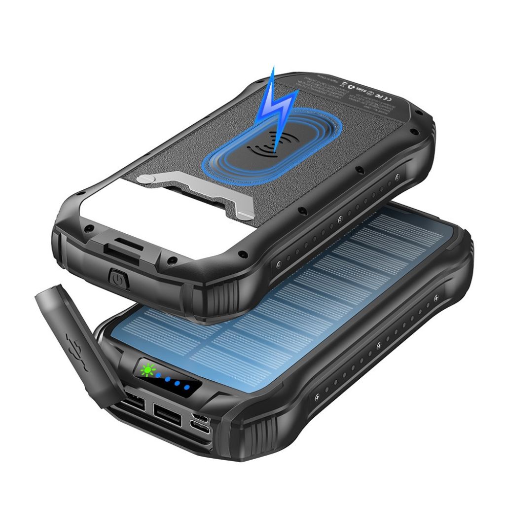 Solarenergie Powerbank – Tragbares Ladegerät mit hoher Kapazität