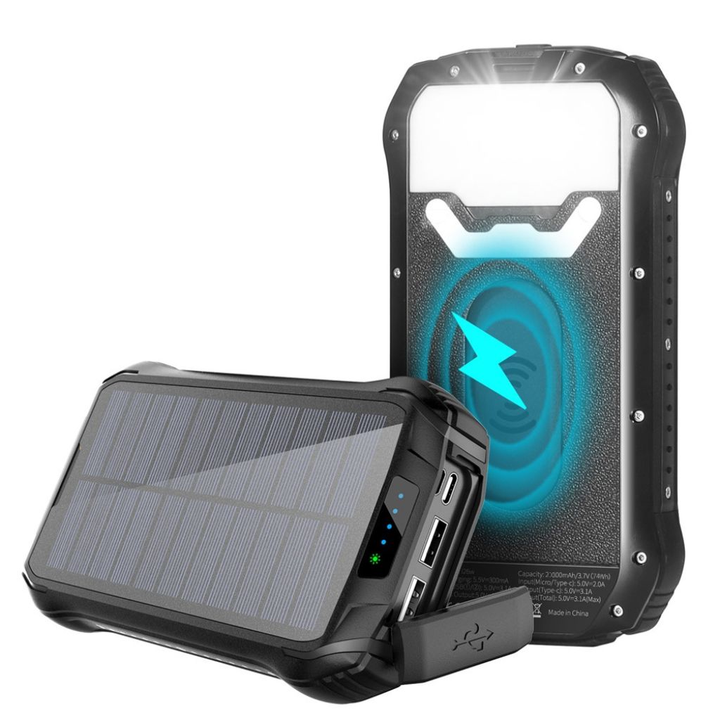 Solarenergie Powerbank – Tragbares Ladegerät mit hoher Kapazität