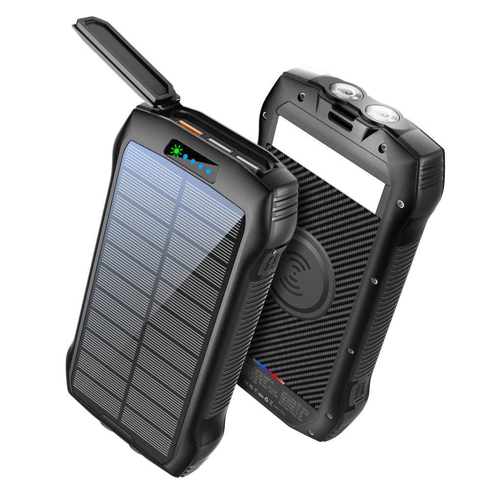 Solarenergie Powerbank – Tragbares Ladegerät mit hoher Kapazität