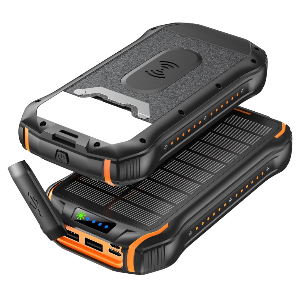 Solarenergie Powerbank – Tragbares Ladegerät mit hoher Kapazität