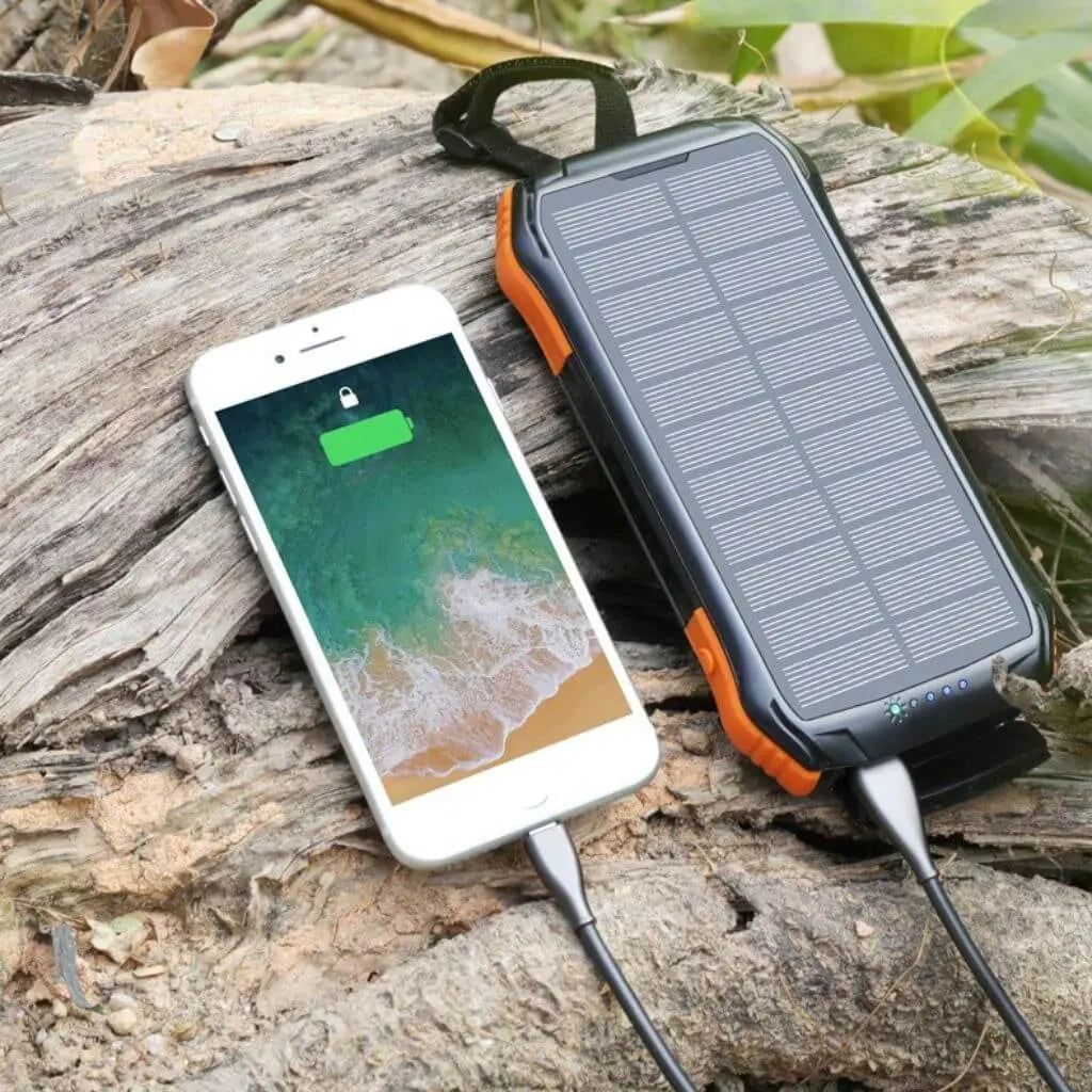Solarenergie Powerbank – Tragbares Ladegerät mit hoher Kapazität