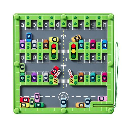 Peuter Parkhaus Labyrinth – Leer und spielen mit Buchstaben
