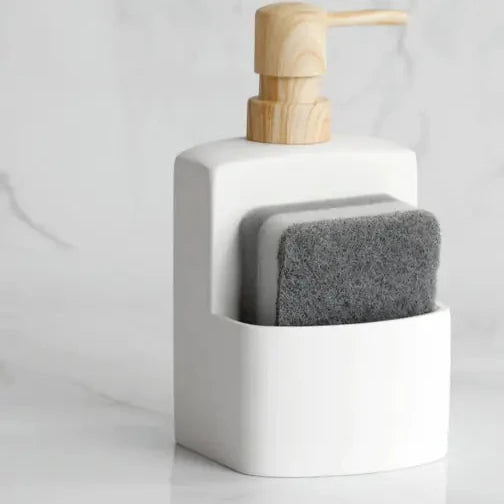 ElegantSpender – Seifenspender mit Schwammhalter