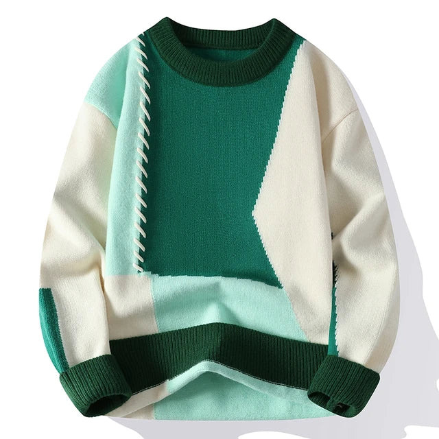 Luna Patchwork Pullover – Für einen modischen und warmen Look
