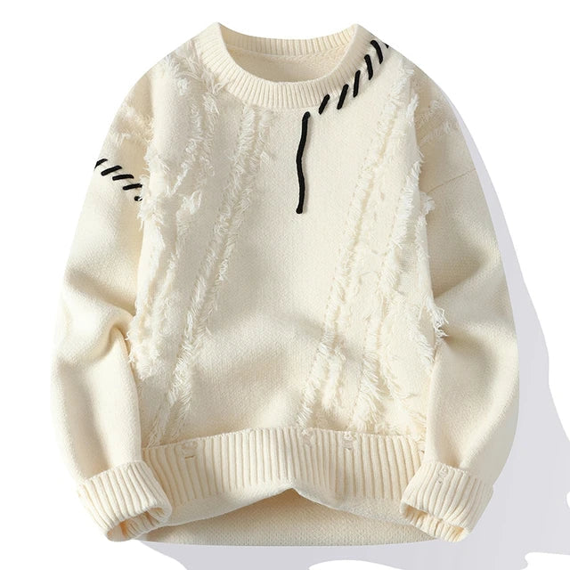 Luna Patchwork Pullover – Für einen modischen und warmen Look