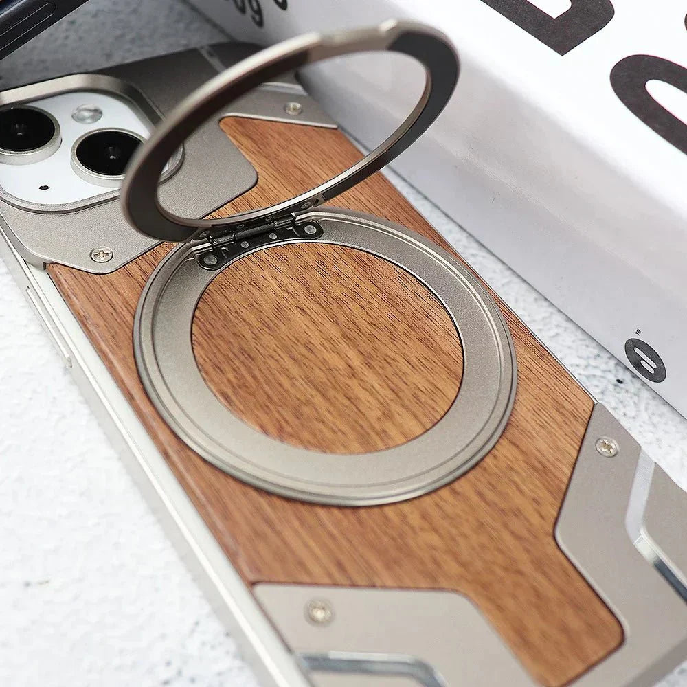 Hölzernes MagSafe-Handycase – Schutz- und Funktionsdesign