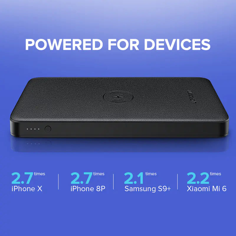Drahtloses Schnelllade-Powerbank – 10.000mAh Dual-Ausgang