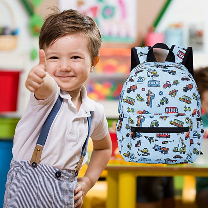 Fröhlicher Auto-Rucksack für Kinder – Für abenteuerliche Schultage