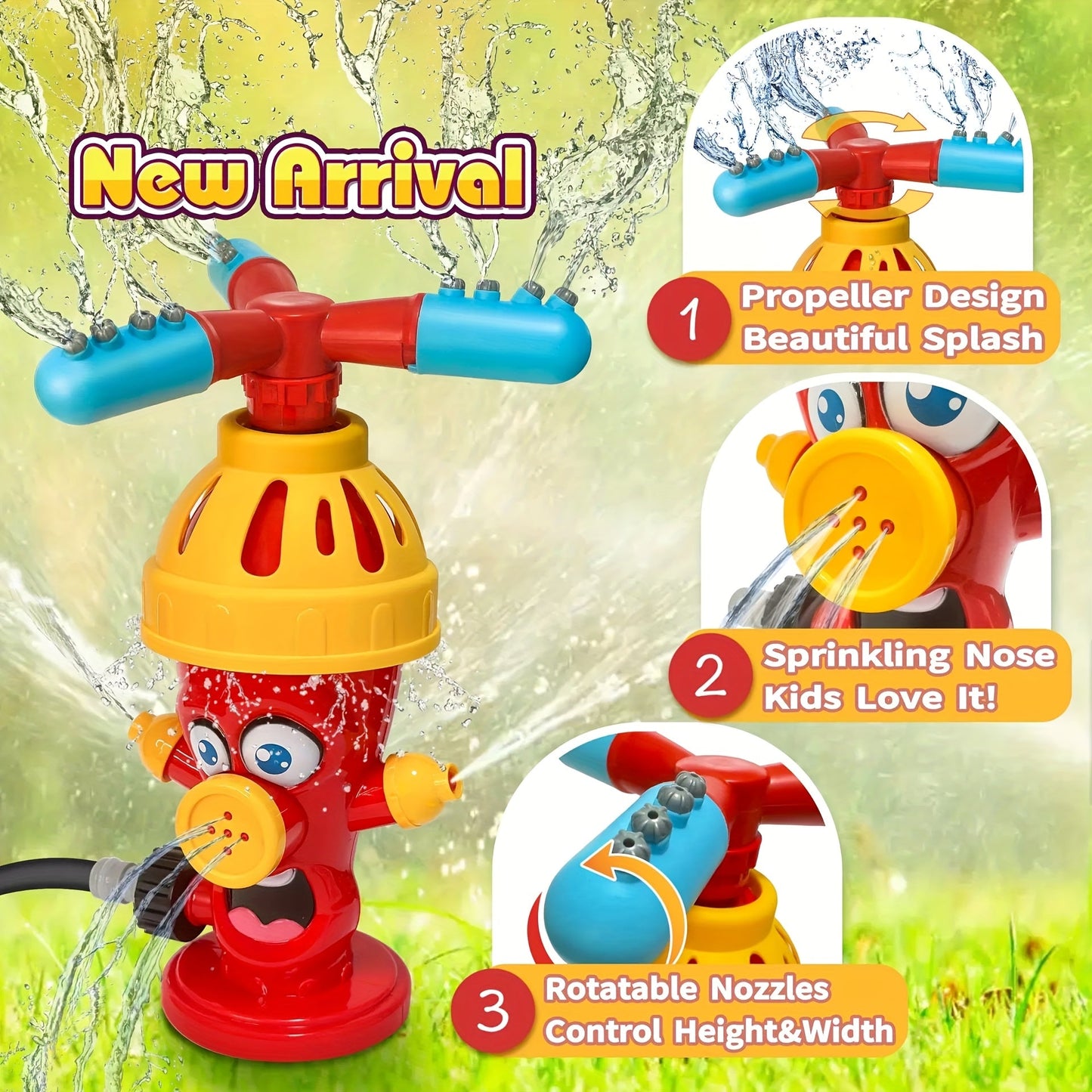 Verspielter Wassersprenger Feuerwehrhydrant – Spaß und Erfrischung für Kinder