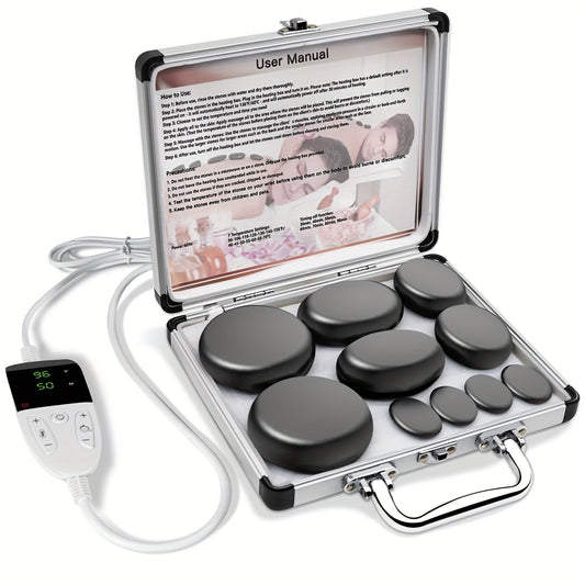 Professionelles Hot Stone Massage Set – Komplett mit Heizung