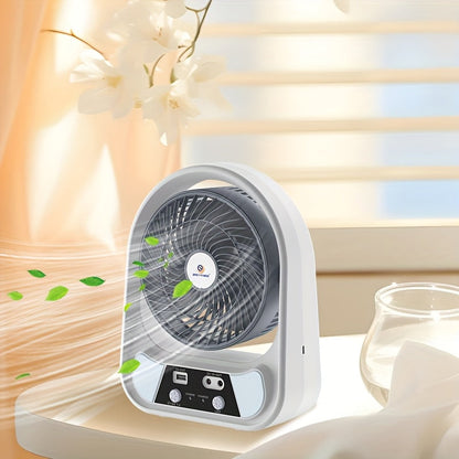 Tragbarer solarbetriebener Ventilator und Nachtlicht – Multifunktional und wiederaufladbar