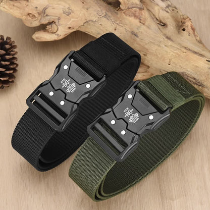 Unisex Taktischer Nylon Gürtel – Robust, Atmungsaktiv und Vielseitig