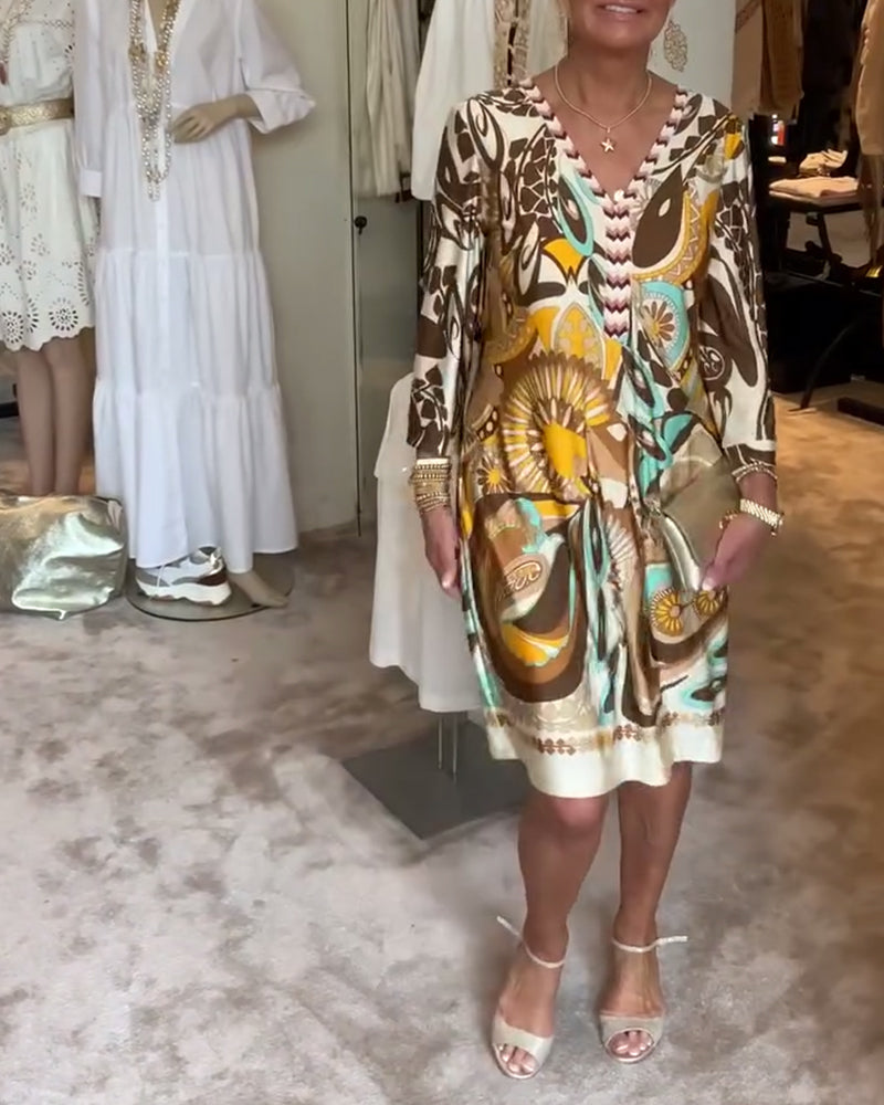 Vintage Vibe Kleid – Elegant und bequem für jede Gelegenheit
