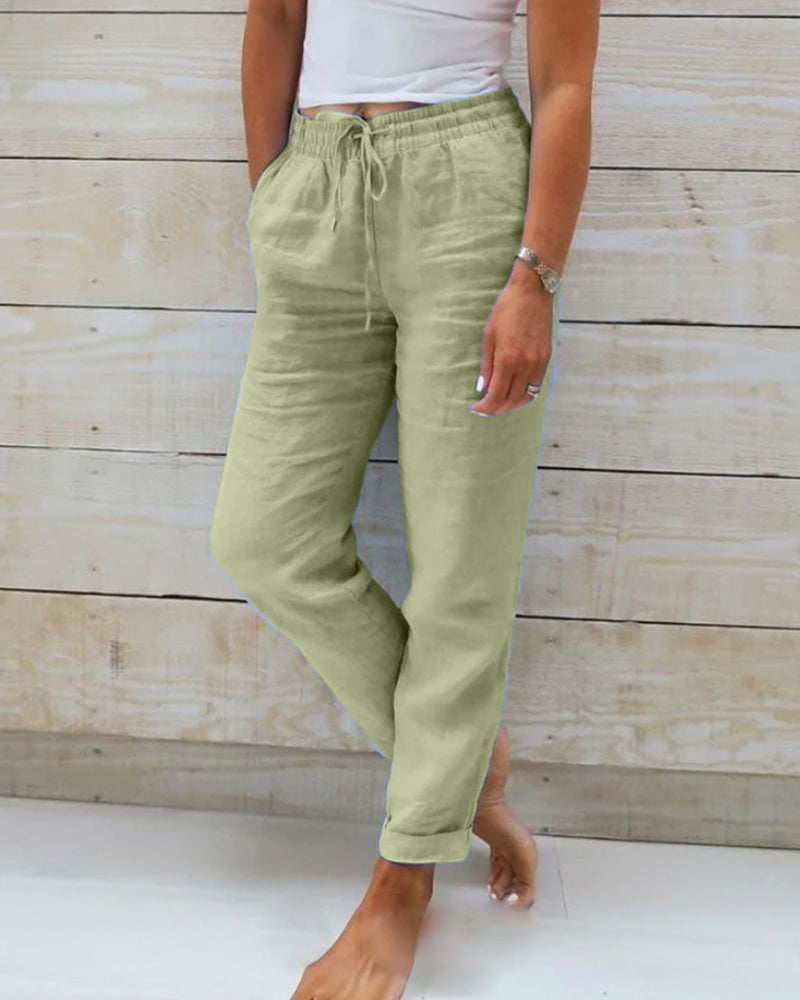 Lässige Leinenhose – Bequem und Vielseitig