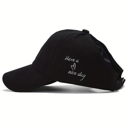 Damen Baseballcap mit Pferdeschwanzöffnung – Leicht und Belüftet