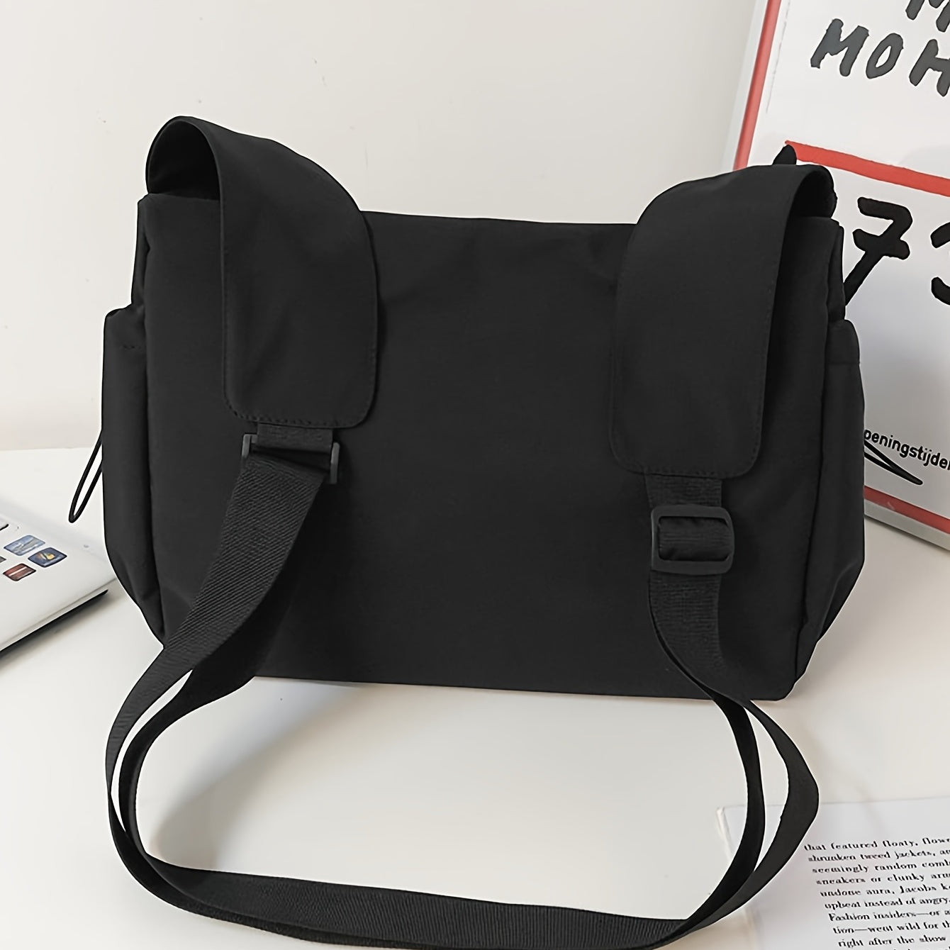 UrbanEase Umhängetasche – Kordelzug Schultertasche mit großer Kapazität