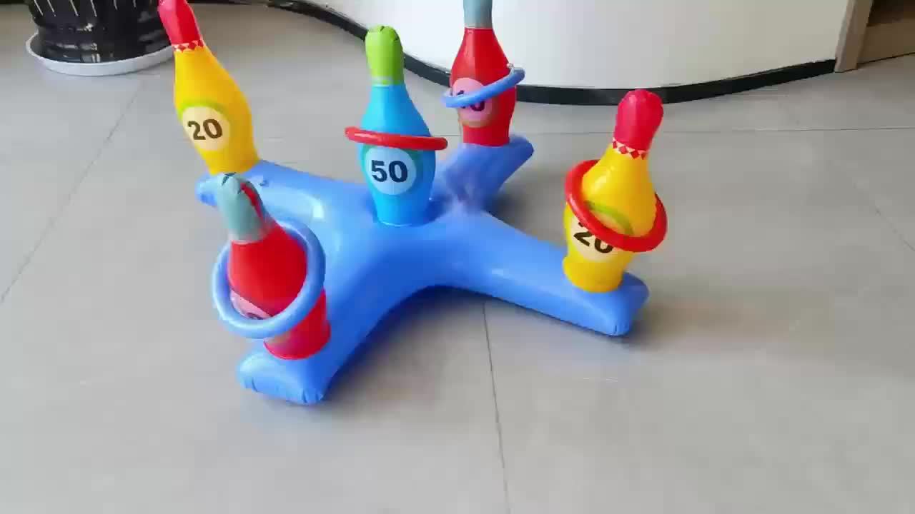 Aufblasbares Wasser-Bowling-Set – Lustiges Poolspiel für alle