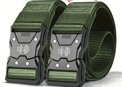 Unisex Taktischer Nylon Gürtel – Robust, Atmungsaktiv und Vielseitig