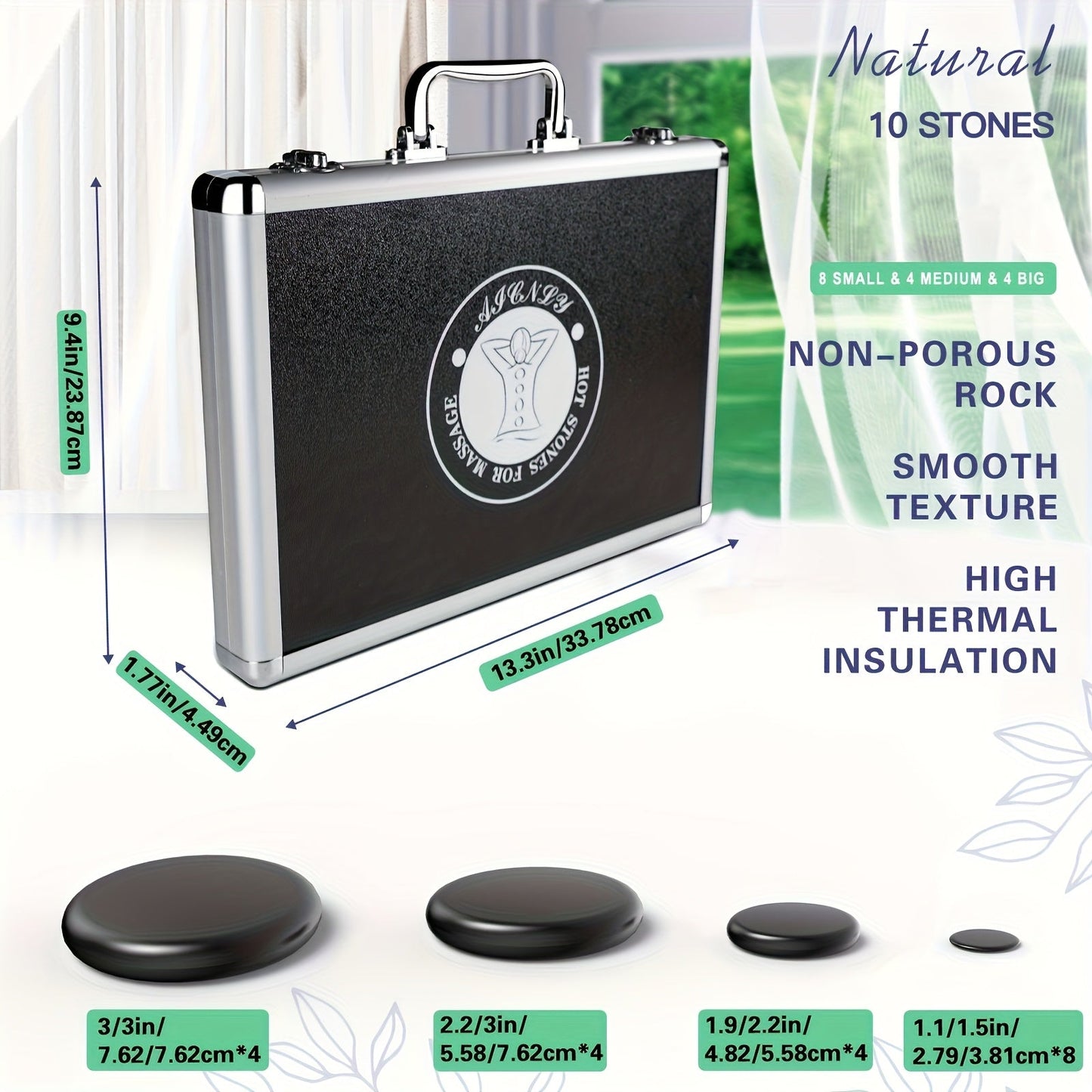 Professionelles Hot Stone Massage Set – Komplett mit Heizung