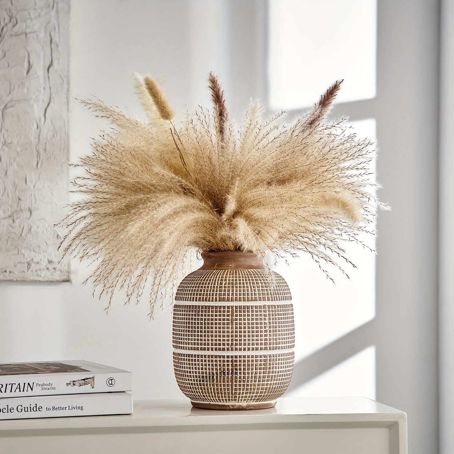 Rustikale Geometrische Vase – Natürliche Atmosphäre für dein Interieur