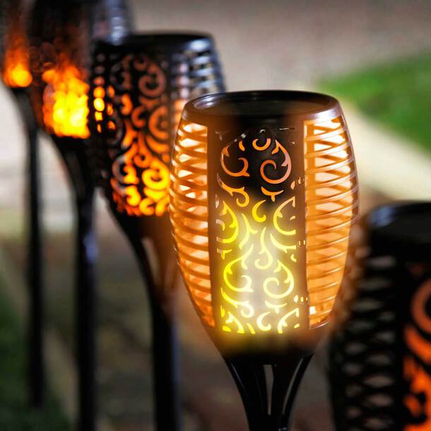 Solara Gartenfackeln mit Solarenergie – Magisches Flammenlicht für draußen