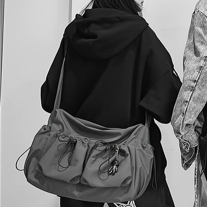 UrbanEase Umhängetasche – Kordelzug Schultertasche mit großer Kapazität