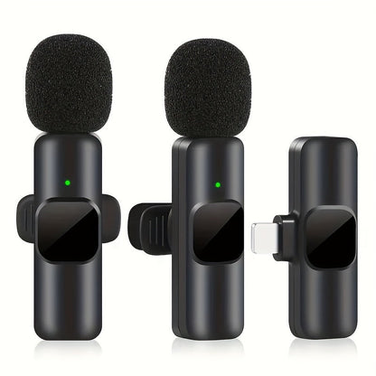 Professionelles drahtloses Lavalier-Mikrofon - Perfekt für Videoaufnahmen und Live-Streaming