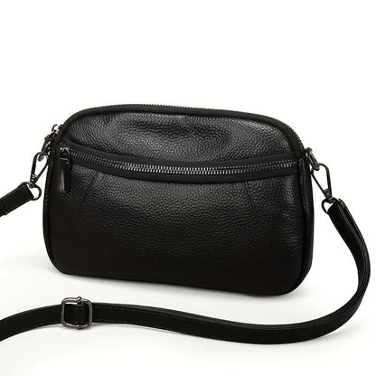 Klassisch Schicke Leder Crossbody – Zeitlos und Funktional