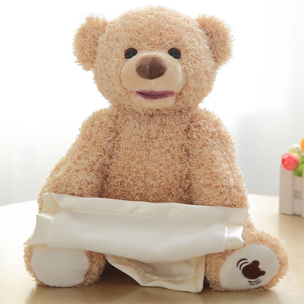 Kuschelbär – Tröstender Kuschelfreund mit Komforttuch für Kinder