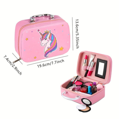 Deluxe Einhorn-Make-up-Tasche – Echte Kosmetik und Accessoires für Mädchen