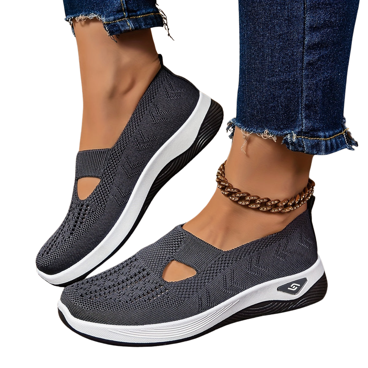 Lässige, atmungsaktive Slip-on-Sneakers
