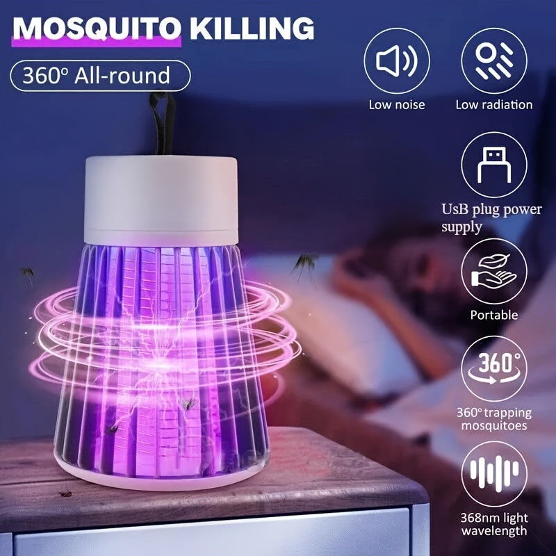 Wiederaufladbare Mückenlampe – 360° UV-Elektroschock-Insektenvernichter
