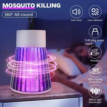 Wiederaufladbare Mückenlampe – 360° UV-Elektroschock-Insektenvernichter