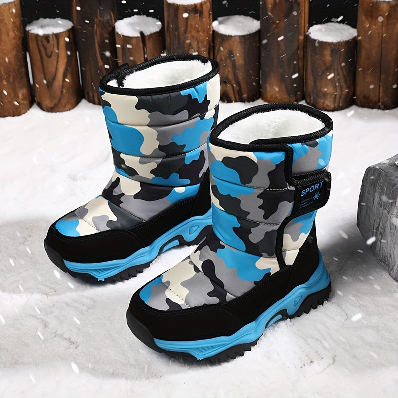 Trendy Camouflage Schneestiefel - Für Abenteurer