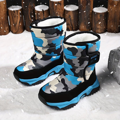 Trendy Camouflage Schneestiefel - Für Abenteurer