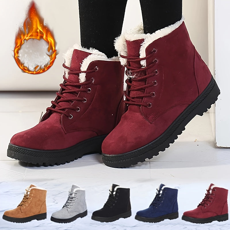 Damen Stilvolle Winter Stiefeletten - Halte deine Füße warm und komfortabel