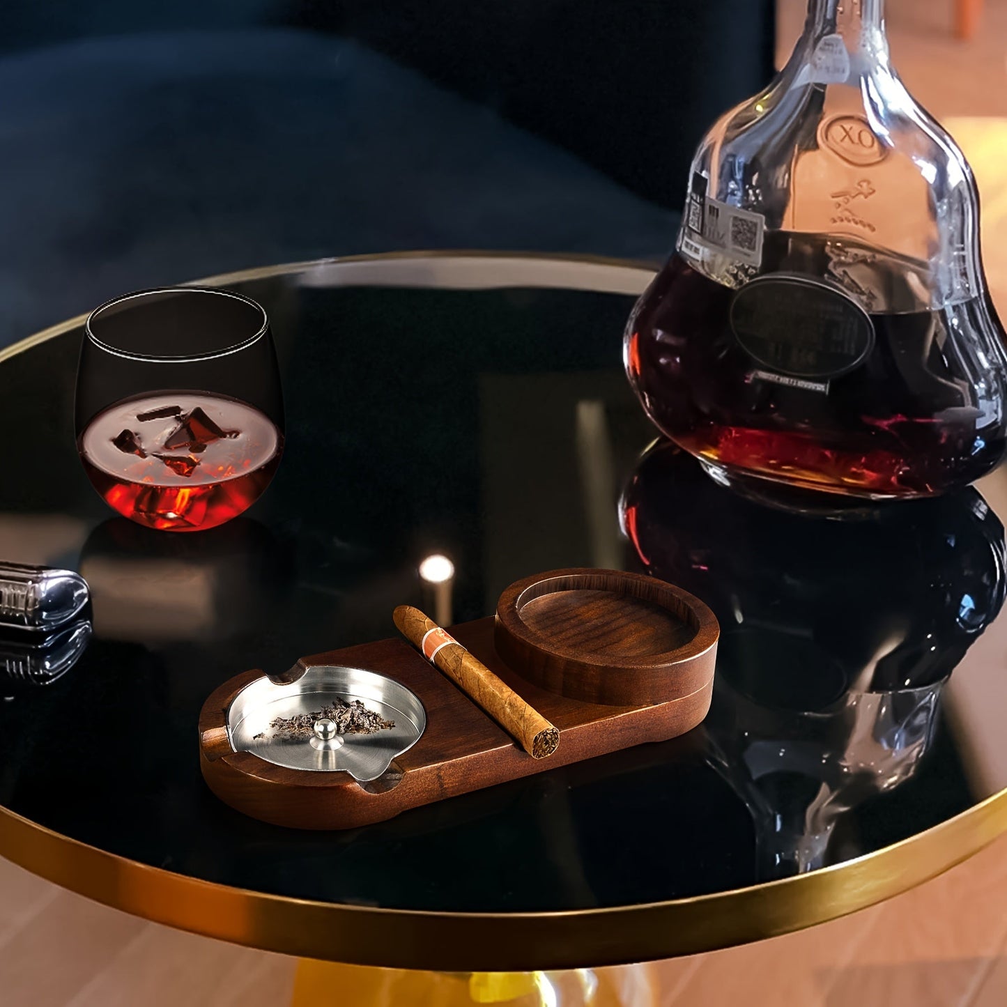 Luxus Cigarre & Whiskey Tray – Das Perfekte Geschenk für Vater oder Partner