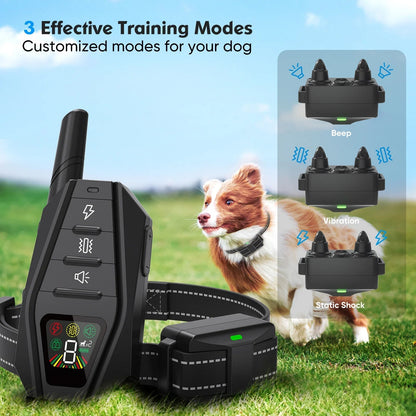 Elektronisches Hundetrainingshalsband – Anti-Bell und Lange Reichweite