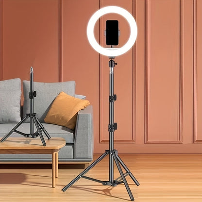 LED Ringlicht mit Stativ und Handyhalter – Für perfekte Selfies und Videoaufnahmen