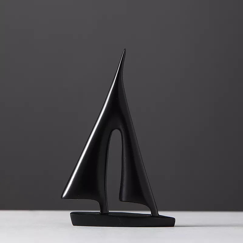 Maritimes Segelboot-Skulptur - Elegante Dekoration für Zuhause