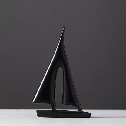 Maritimes Segelboot-Skulptur - Elegante Dekoration für Zuhause